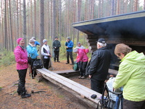 Saapuminen  Kangasjärven laavulle