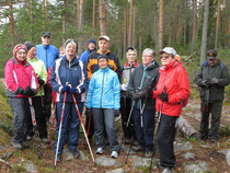 Osa ryhmästä Inkerinkalliolla

