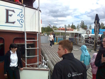 Poikettiin Ruoveden laivarannassa