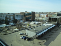 Näkymä hotellin ikkunasta Tartossa.  Dorpat